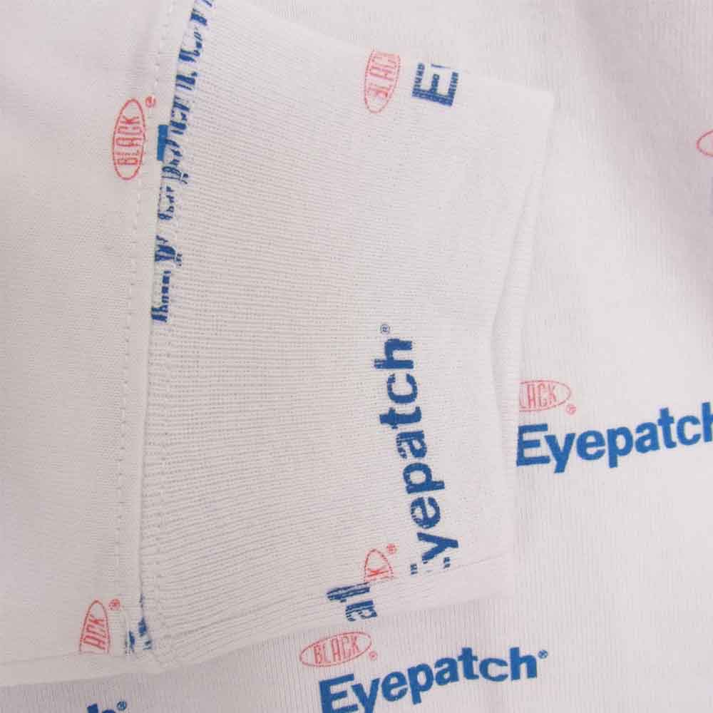 ブラックアイパッチ BEPFW20TE04 Housewrap L/S Tee 総柄 ロゴ 長袖 Tシャツ ホワイト系 M【新古品】【未使用】【中古】