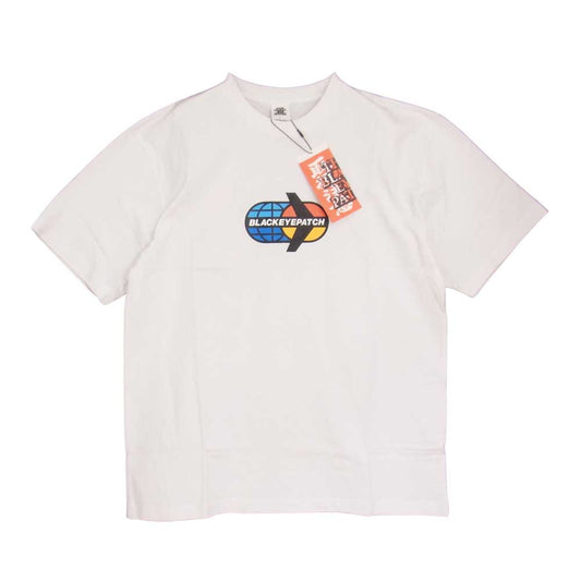 ブラックアイパッチ BEPSS21TE18 STAR FLYER TEE プリント Tシャツ ホワイト系 L【新古品】【未使用】【中古】