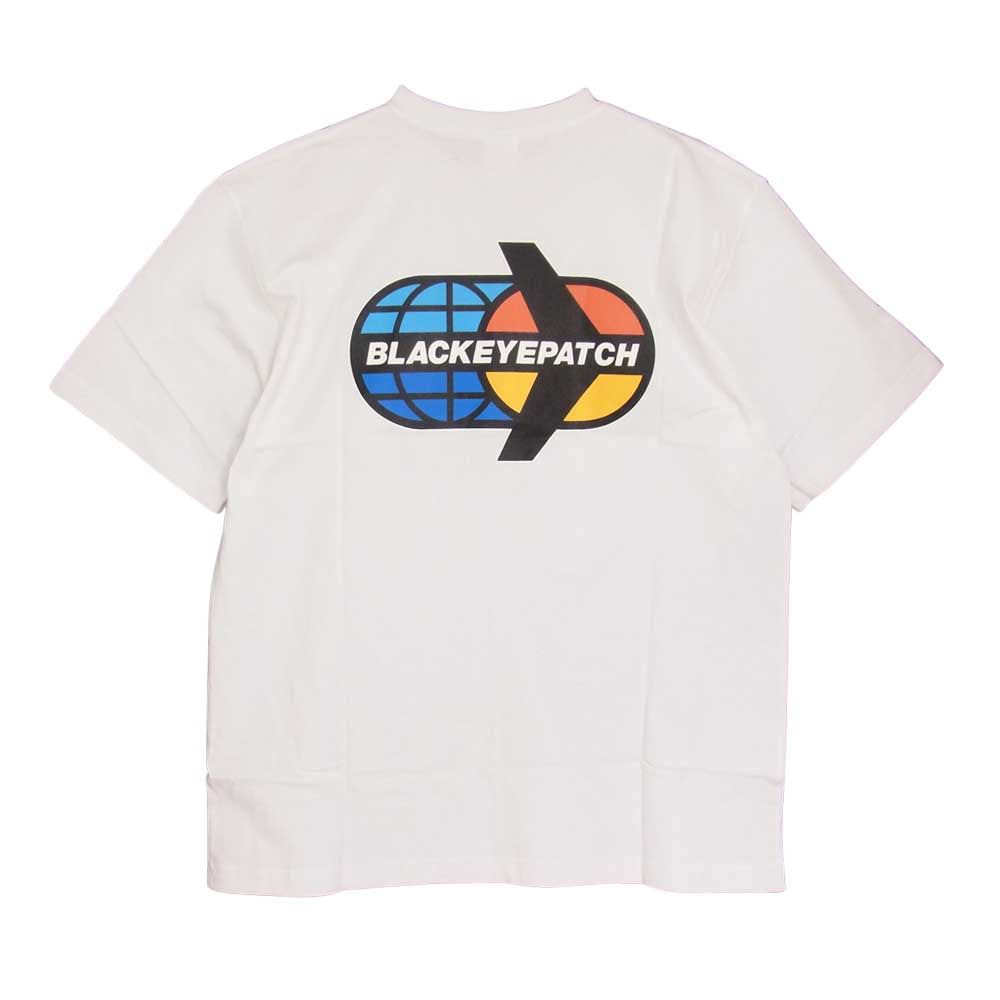 ブラックアイパッチ BEPSS21TE18 STAR FLYER TEE プリント Tシャツ ホワイト系 L【新古品】【未使用】【中古】