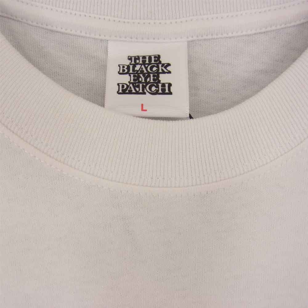 ブラックアイパッチ BEPSS21TE18 STAR FLYER TEE プリント Tシャツ ホワイト系 L【新古品】【未使用】【中古】