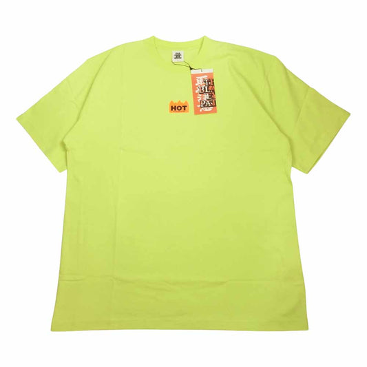 ブラックアイパッチ BEPFW21TE07 HOT プリント Tシャツ イエロー イエロー系 L【新古品】【未使用】【中古】