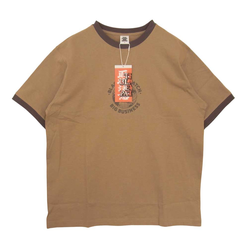 ブラックアイパッチ BEPFW21TE22 BIG BUISINESS TEE ビッグビジネス Tシャツ ブラウン系 M【新古品】【未使用】【中古】