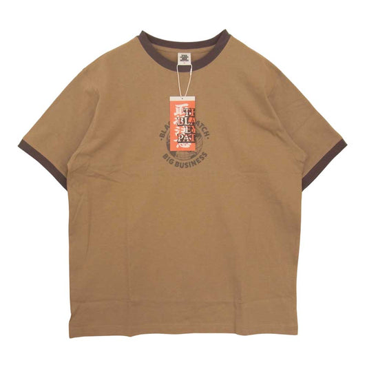 ブラックアイパッチ BEPFW21TE22 BIG BUISINESS TEE ビッグビジネス Tシャツ ブラウン系 M【新古品】【未使用】【中古】