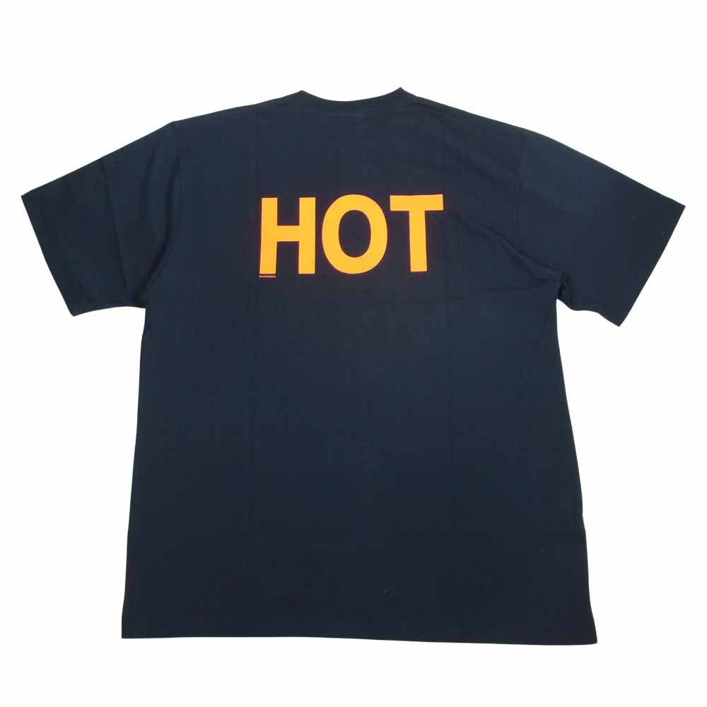 ブラックアイパッチ BEPFW21TE07 HOT プリント Tシャツ ブラック ネイビー系 L【新古品】【未使用】【中古】