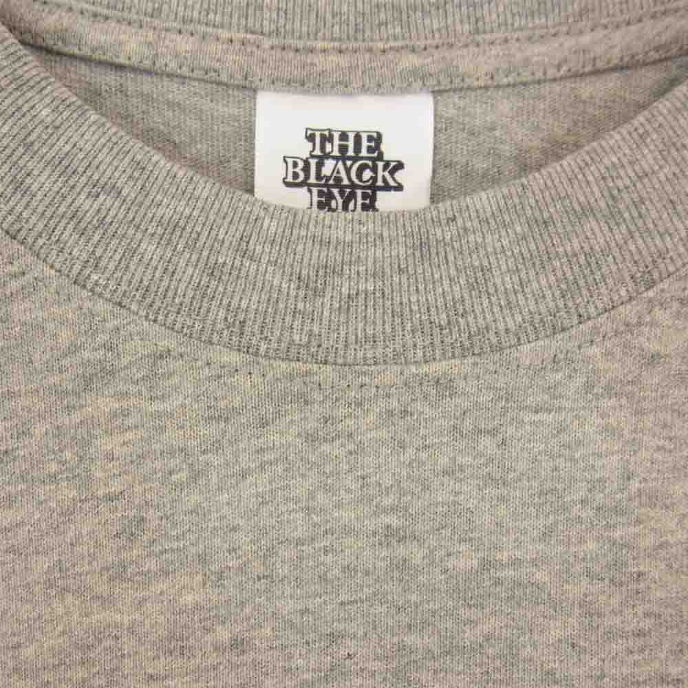ブラックアイパッチ BEPSS21E06 LABEL CAUTION TEE ラベルに注意 Tシャツ グレー系 L【新古品】【未使用】【中古】