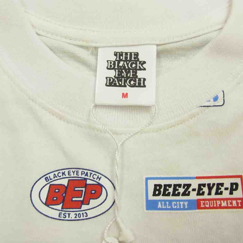 ブラックアイパッチ BEPSS22TE07 LOGOS L/S TEE ロゴ 長袖 Tシャツ ホワイト系 M【新古品】【未使用】【中古】