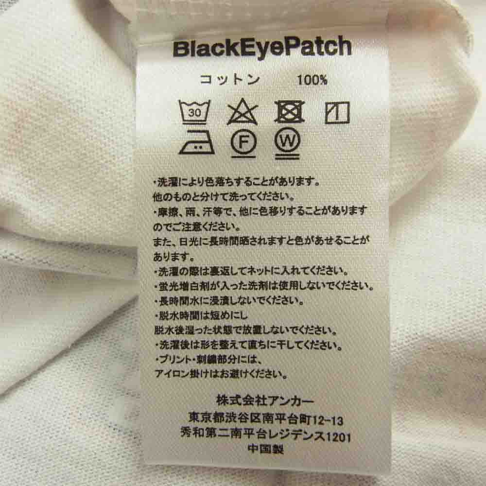 ブラックアイパッチ BEPSS22TE07 LOGOS L/S TEE ロゴ 長袖 Tシャツ ホワイト系 M【新古品】【未使用】【中古】