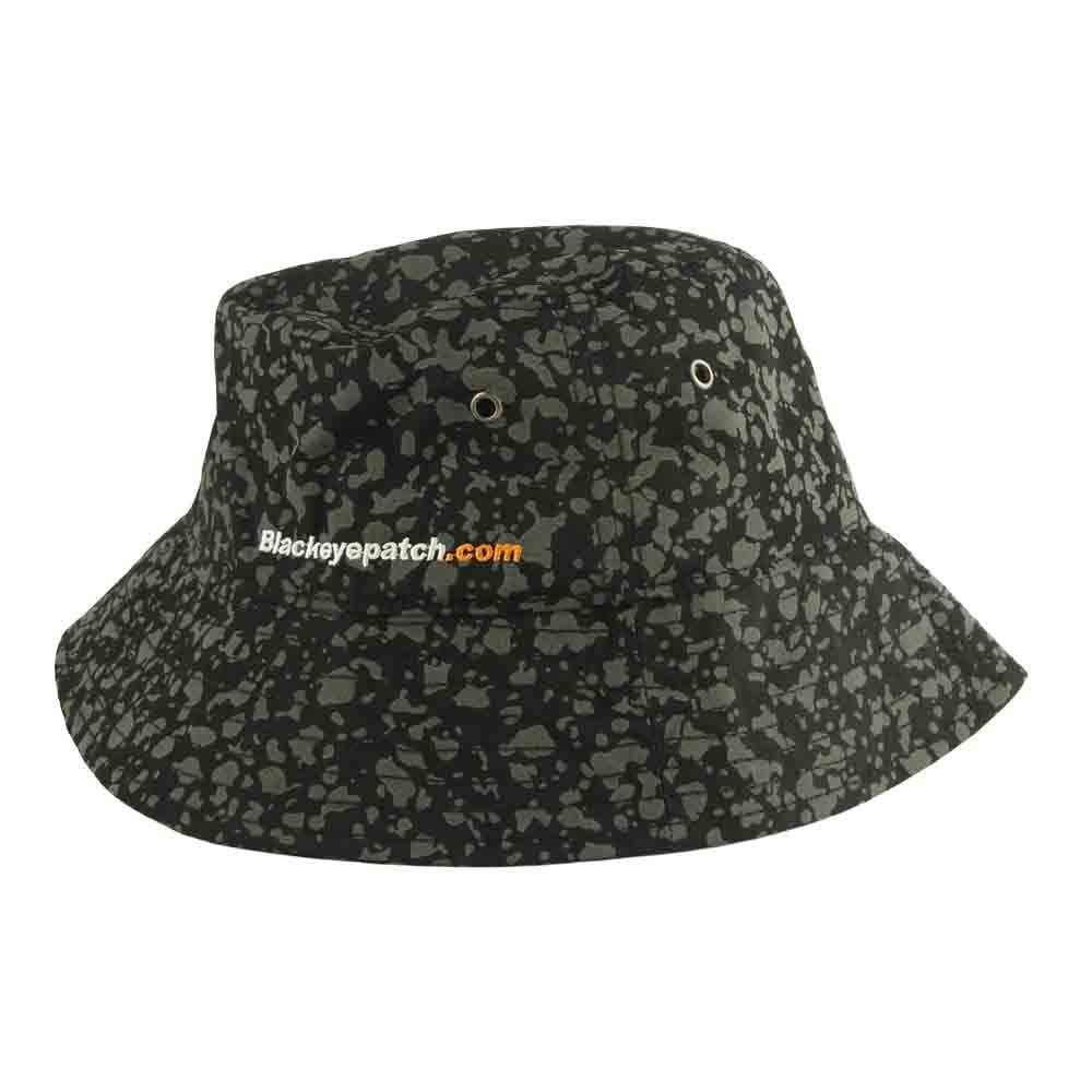ブラックアイパッチ BEPSS20AC05 REFLECTOR BUCKET HAT 総柄 バケットハット ブラック系 L【新古品】【未使用】【中古】