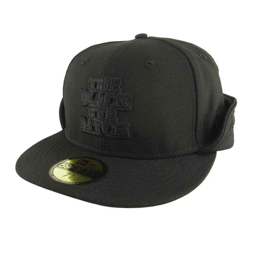 ブラックアイパッチ NEWERA BEPF19AC01 FLIP DOWN CAP ニューエラ キャップ ブラック系 58.7㎝【新古品】【未使用】【中古】