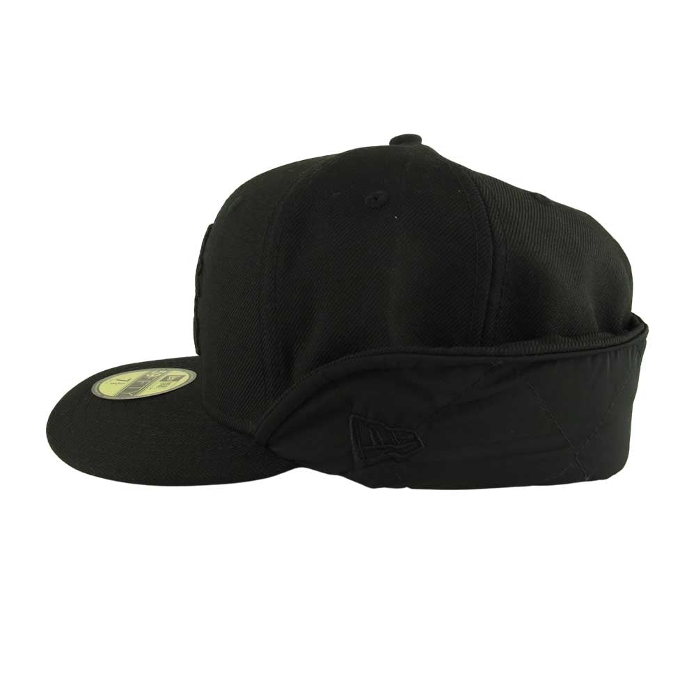 ブラックアイパッチ NEWERA BEPF19AC01 FLIP DOWN CAP ニューエラ キャップ ブラック系 58.7㎝【新古品】【未使用】【中古】