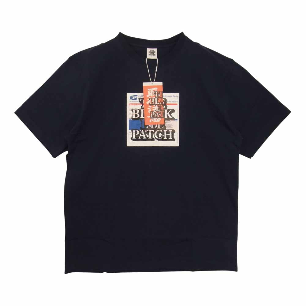 ブラックアイパッチ BEPFW21TE17 PRIORITY LABEL TEE  プライオリティ ラベル Tシャツ  ネイビー系 M【新古品】【未使用】【中古】