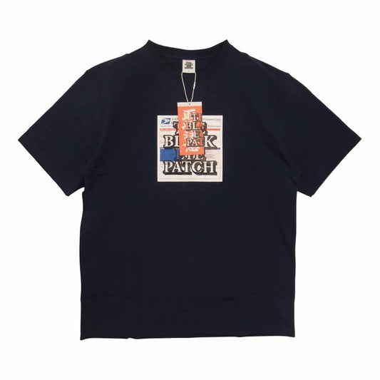 ブラックアイパッチ BEPFW21TE17 PRIORITY LABEL TEE  プライオリティ ラベル Tシャツ  ネイビー系 M【新古品】【未使用】【中古】