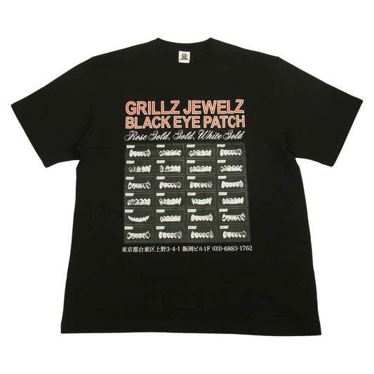 ブラックアイパッチ BEPSS21TE16 GRILLZ JEWELZ TEE グリルズ ジュエルズ Tシャツ ブラック系 XL【新古品】【未使用】【中古】
