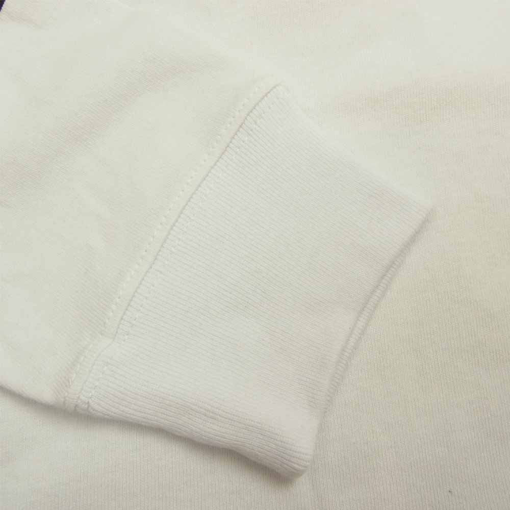 ブラックアイパッチ BEPFW20TE07 DANGER HOT LABEL L/S TEE ロゴ 長袖 ロングスリーブ Tシャツ ホワイト系 S【新古品】【未使用】【中古】