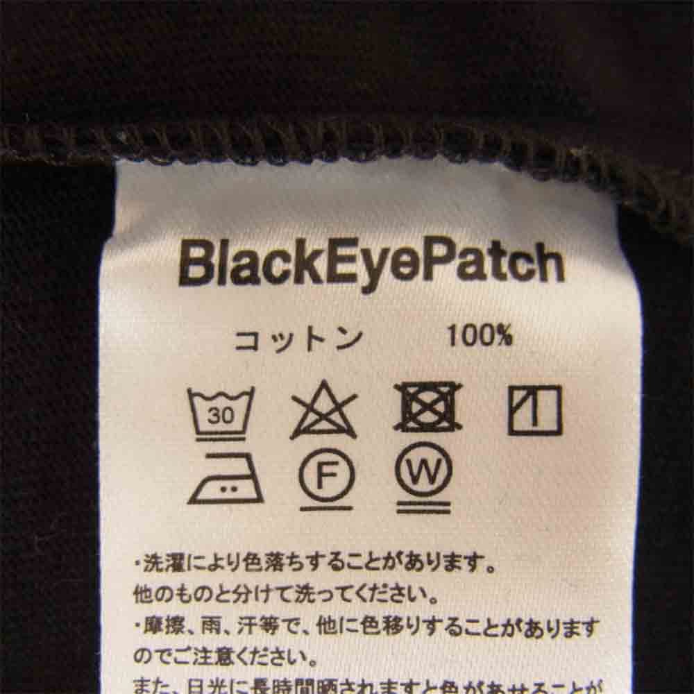 ブラックアイパッチ BEPFW21TE16 FLAMES LAYERED L/S TEE フレームレイヤード Tシャツ  ブラック系 L【新古品】【未使用】【中古】