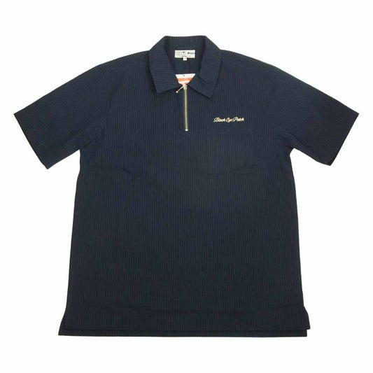 ブラックアイパッチ BEPFW21TP11 Seersucker Half Zip Shirt ハーフジップ シャツ ネイビー系 M【新古品】【未使用】【中古】
