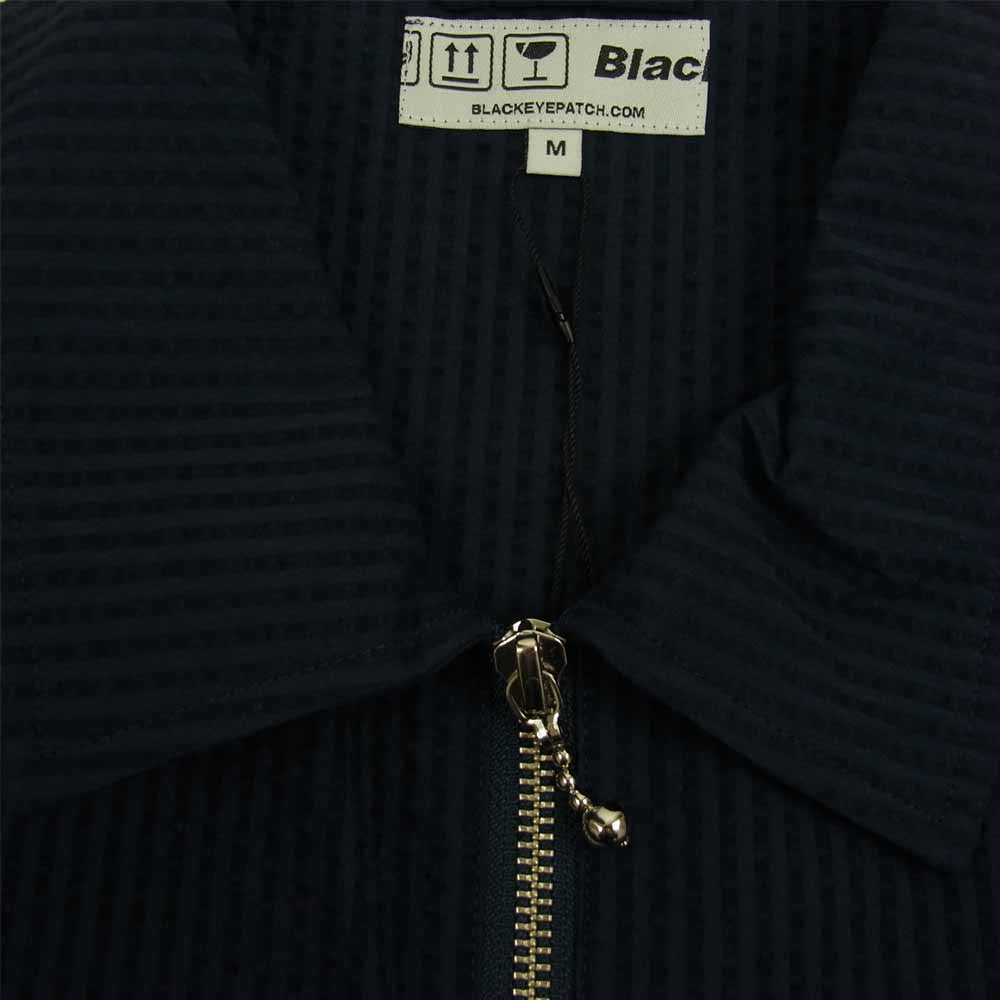 ブラックアイパッチ BEPFW21TP11 Seersucker Half Zip Shirt ハーフジップ シャツ ネイビー系 M【新古品】【未使用】【中古】
