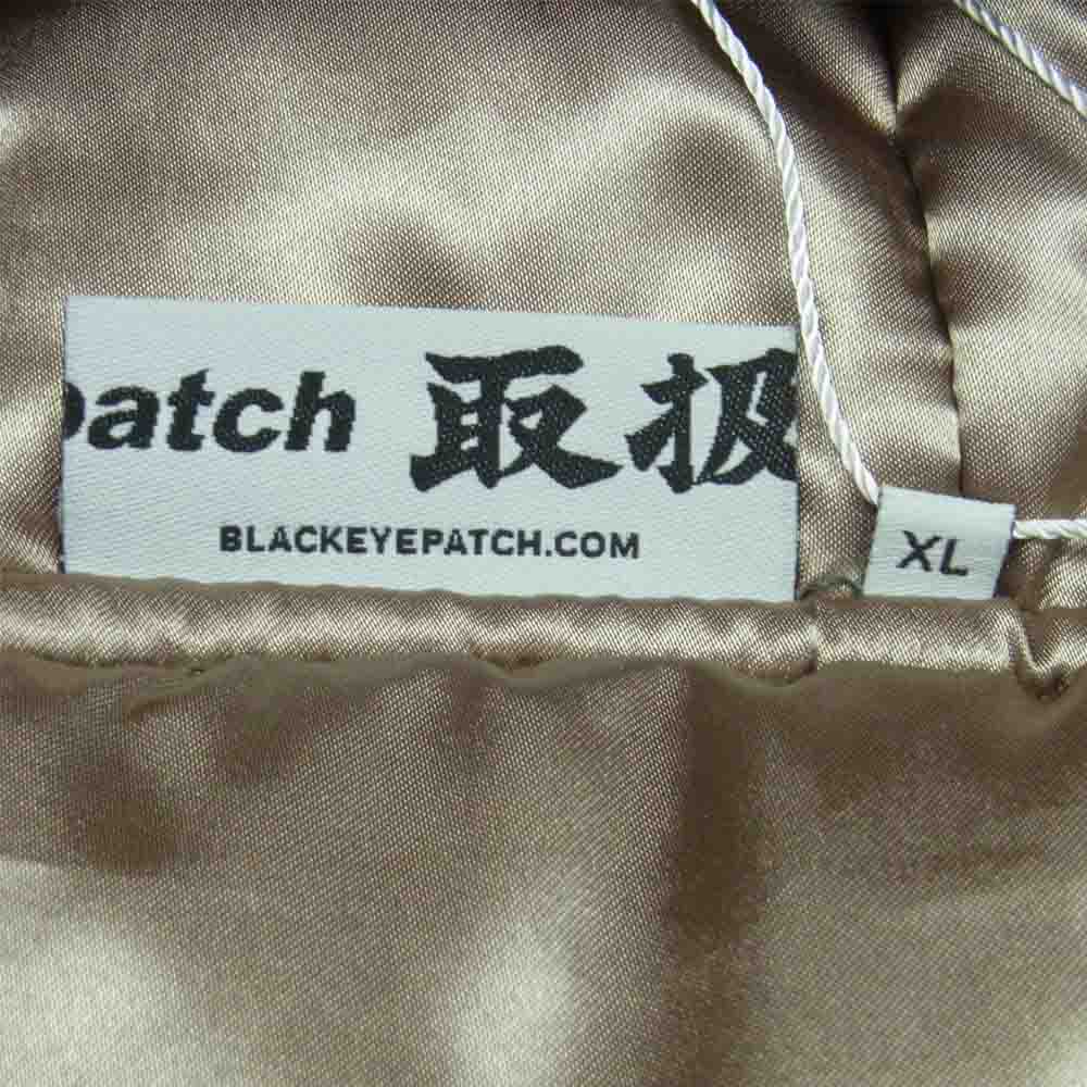 ブラックアイパッチ BEPFW210T07 ロゴ刺繍 中綿 ナイロン ジャケット グリーン系 XL【新古品】【未使用】【中古】