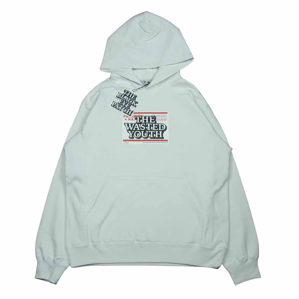 ブラックアイパッチ BEPSS21EI19 21SS THE WASTED YOUTH HOODED PARKA ウェステッドユース フーデッド パーカー ホワイト系 L【新古品】【未使用】【中古】