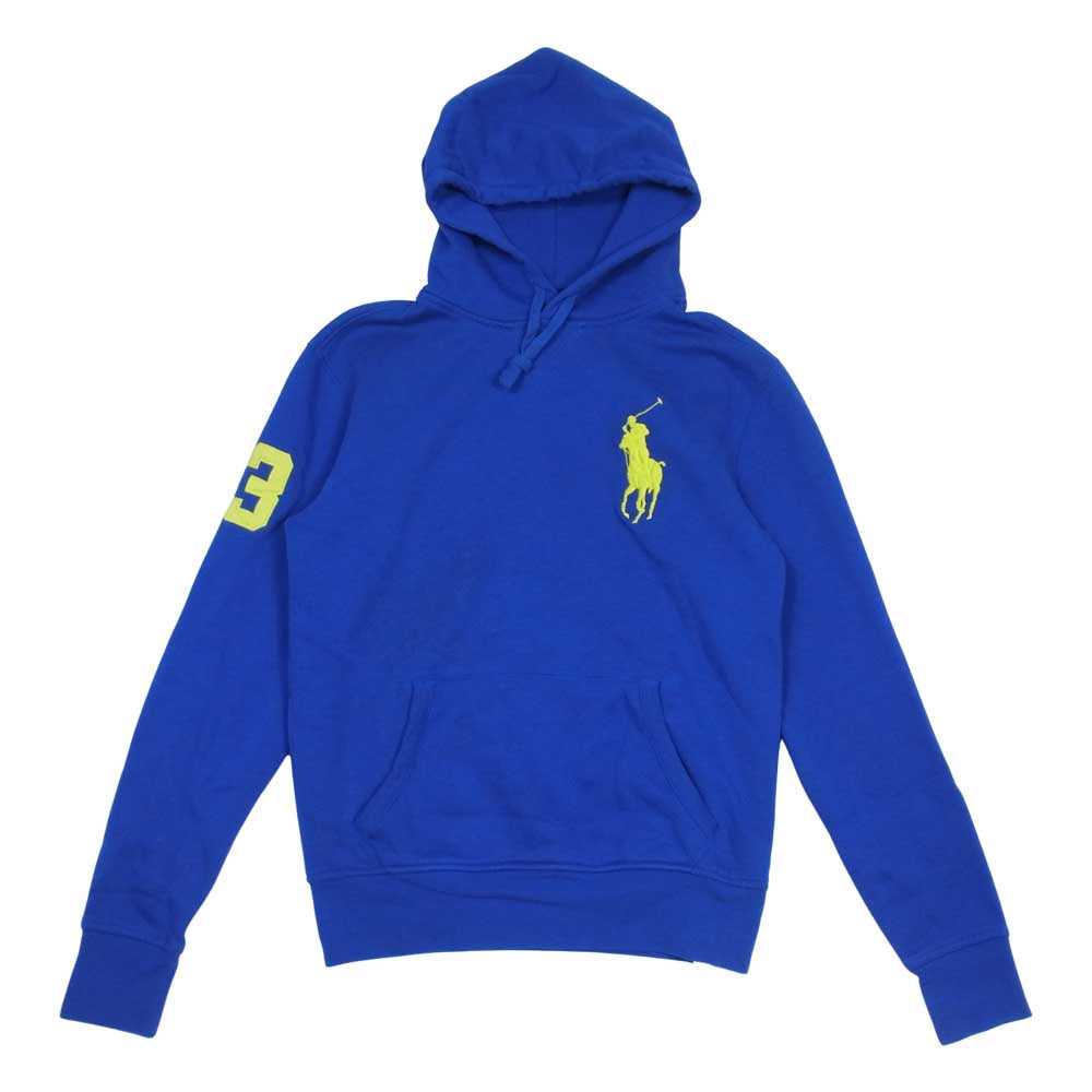 POLO RALPH LAUREN ポロ・ラルフローレン 国内正規品 ビッグポニー スウェット パーカー ブルー系 S【中古】