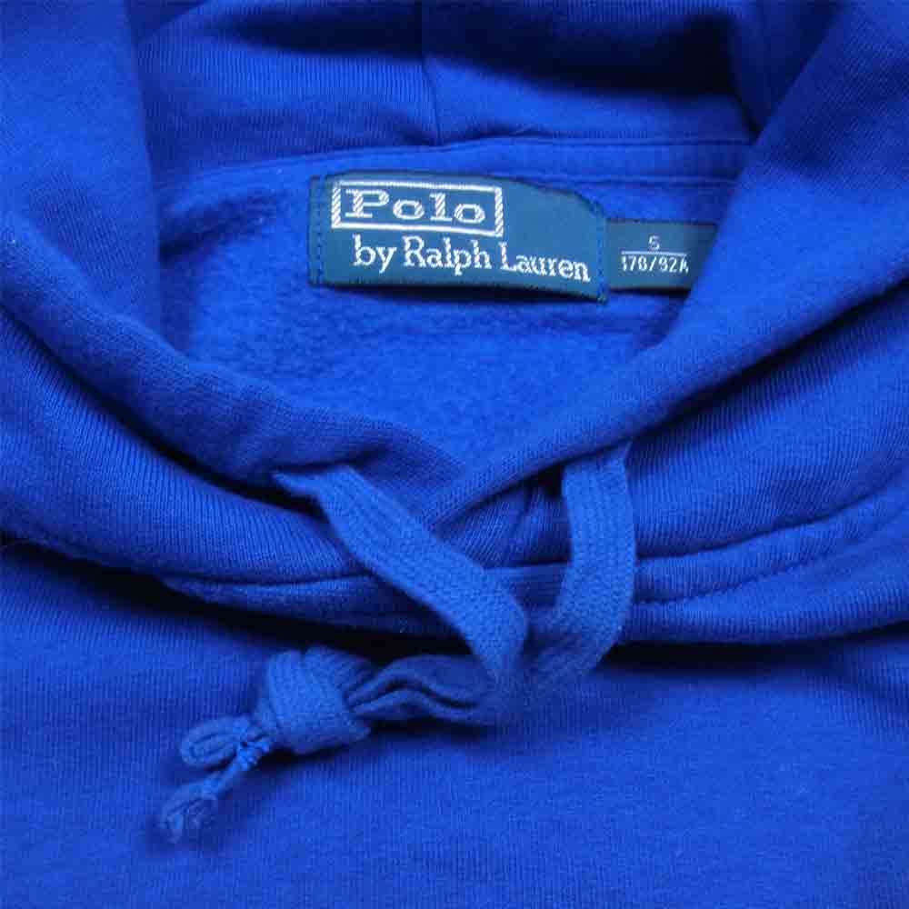 POLO RALPH LAUREN ポロ・ラルフローレン 国内正規品 ビッグポニー スウェット パーカー ブルー系 S【中古】