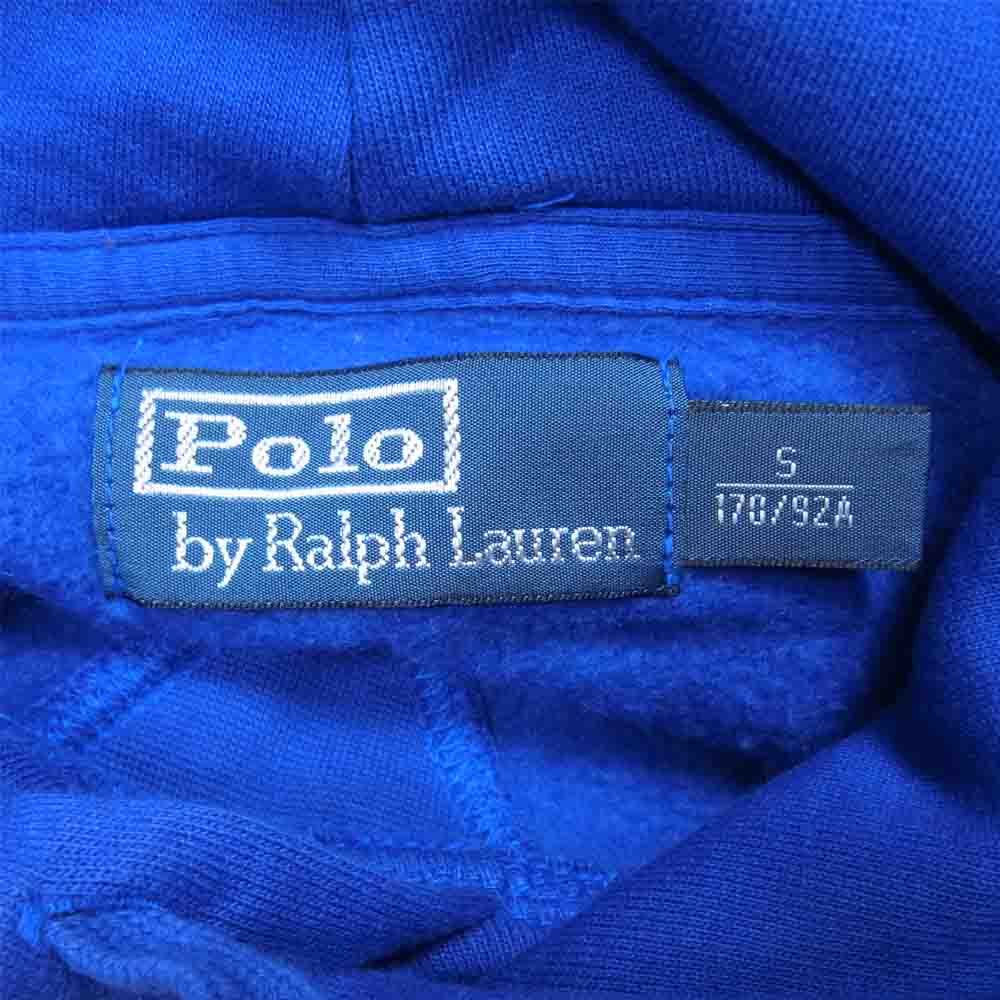 POLO RALPH LAUREN ポロ・ラルフローレン 国内正規品 ビッグポニー スウェット パーカー ブルー系 S【中古】