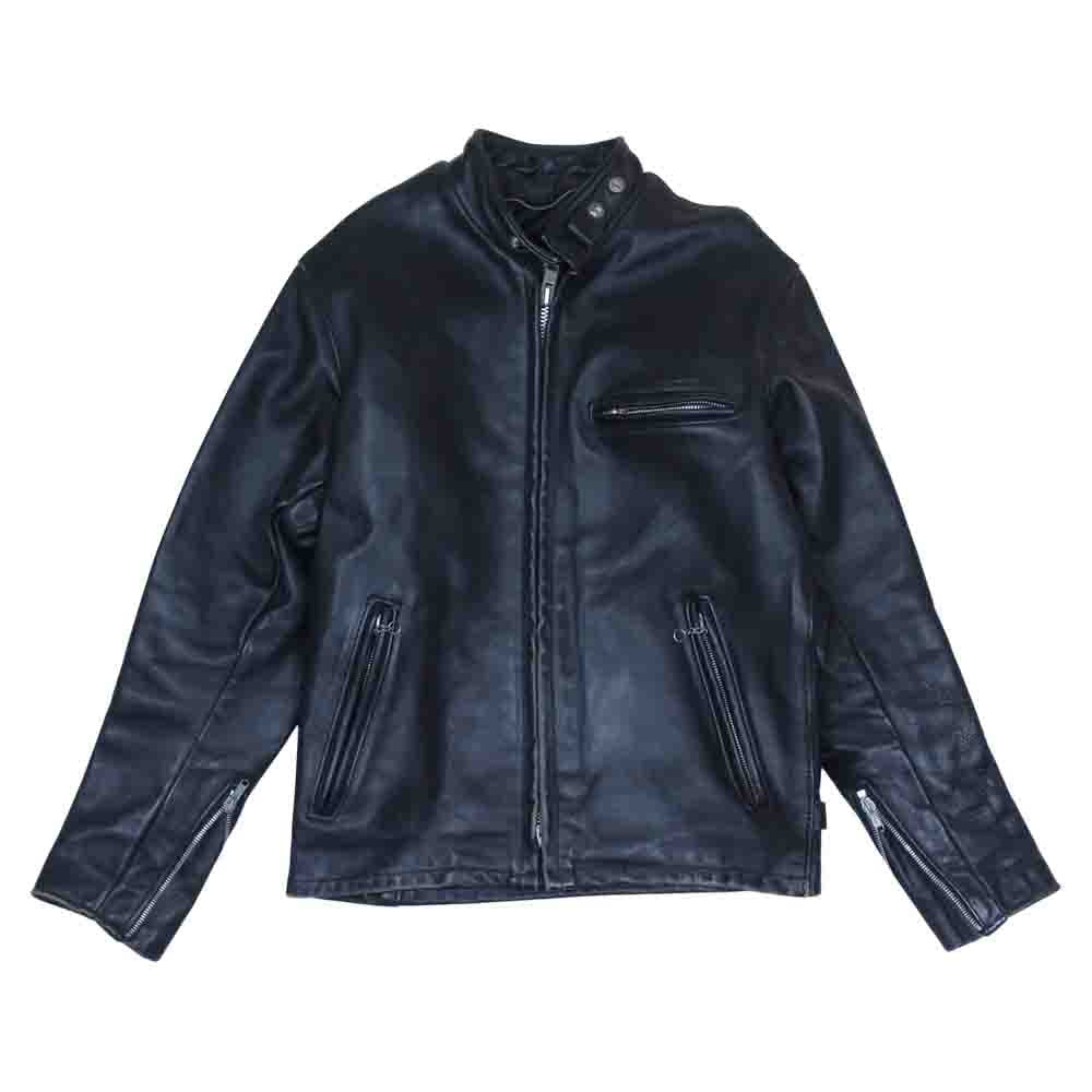 schott ショット 641 シングル ライダース ジャケット ブラック系 38【中古】