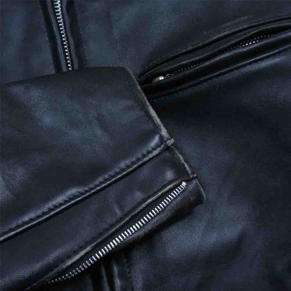 schott ショット 641 シングル ライダース ジャケット ブラック系 38【中古】