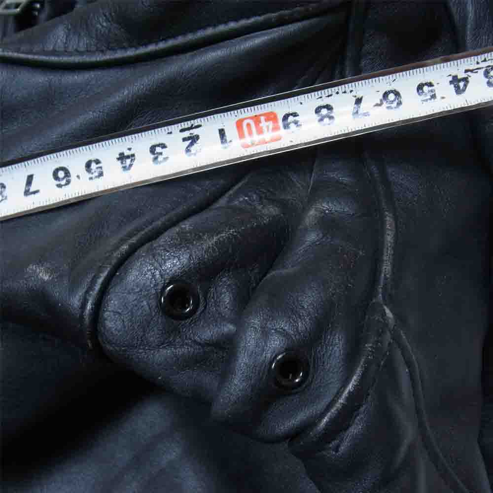schott ショット 641 シングル ライダース ジャケット ブラック系 38【中古】