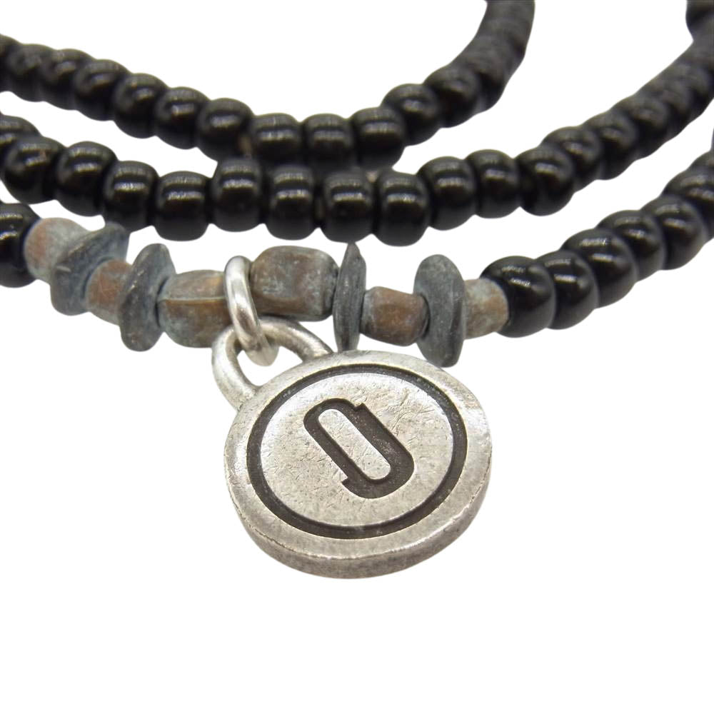 JAM HOME MADE ジャムホームメイド × Stussy ステューシー ビーズ ロング ブレスレット ブラック系【中古】