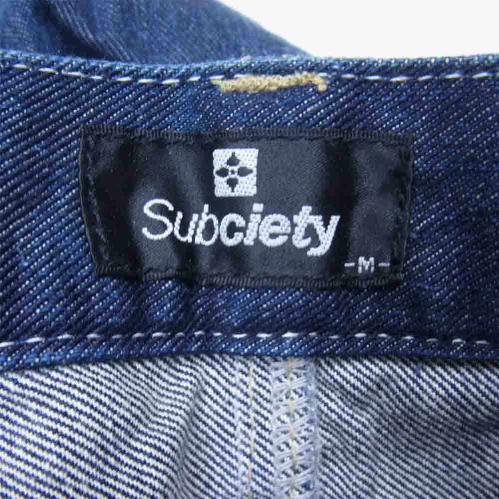 Subciety サブサエティ カットオフ デニム ショーツ インディゴブルー系 M【中古】