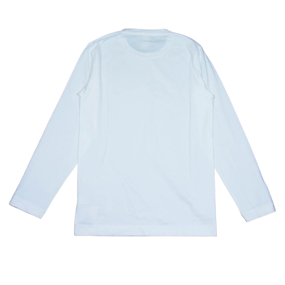 エイトン 日本製 コットン ロング スリーブ カットソー ホワイト系 2【美品】【中古】