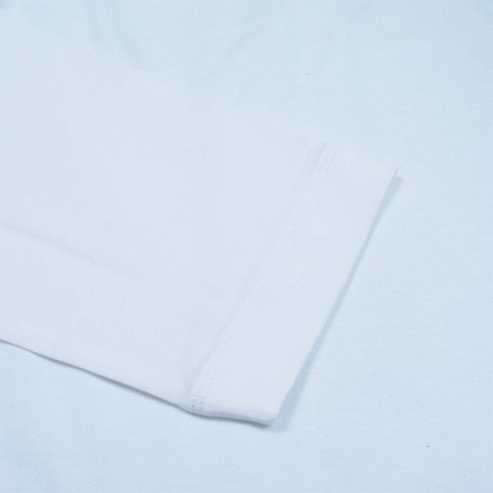 エイトン 日本製 コットン ロング スリーブ カットソー ホワイト系 2【美品】【中古】