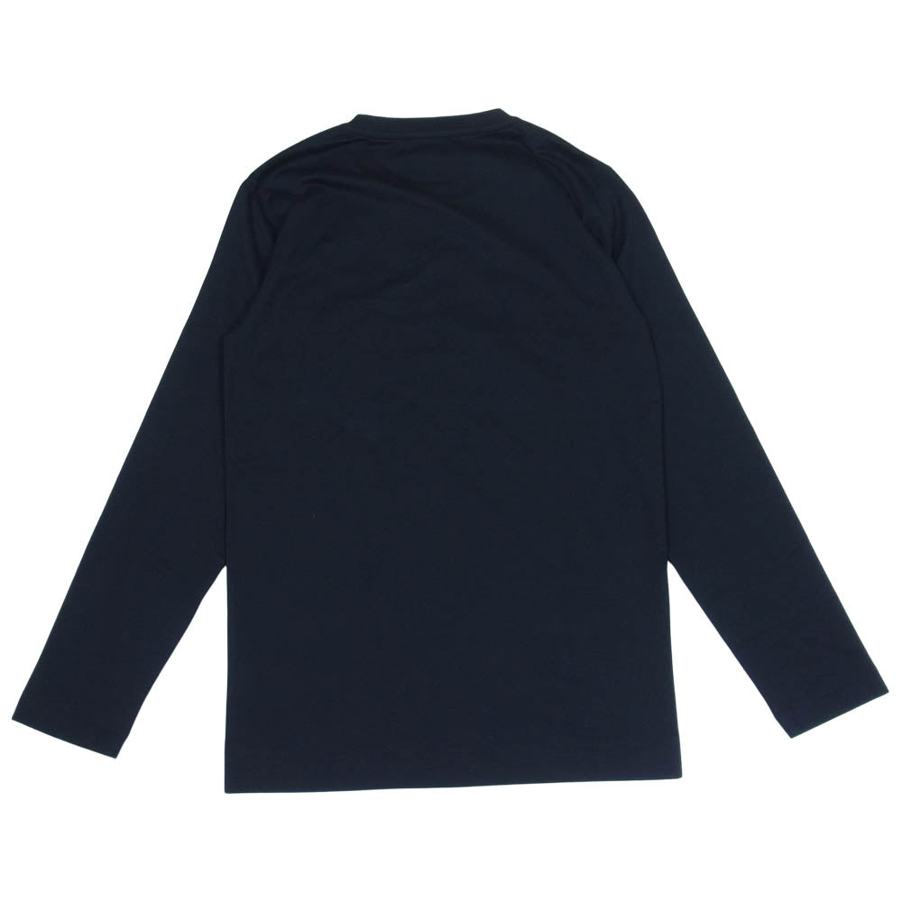 エイトン 日本製 コットン ロング スリーブ カットソー ブラック系 2【美品】【中古】