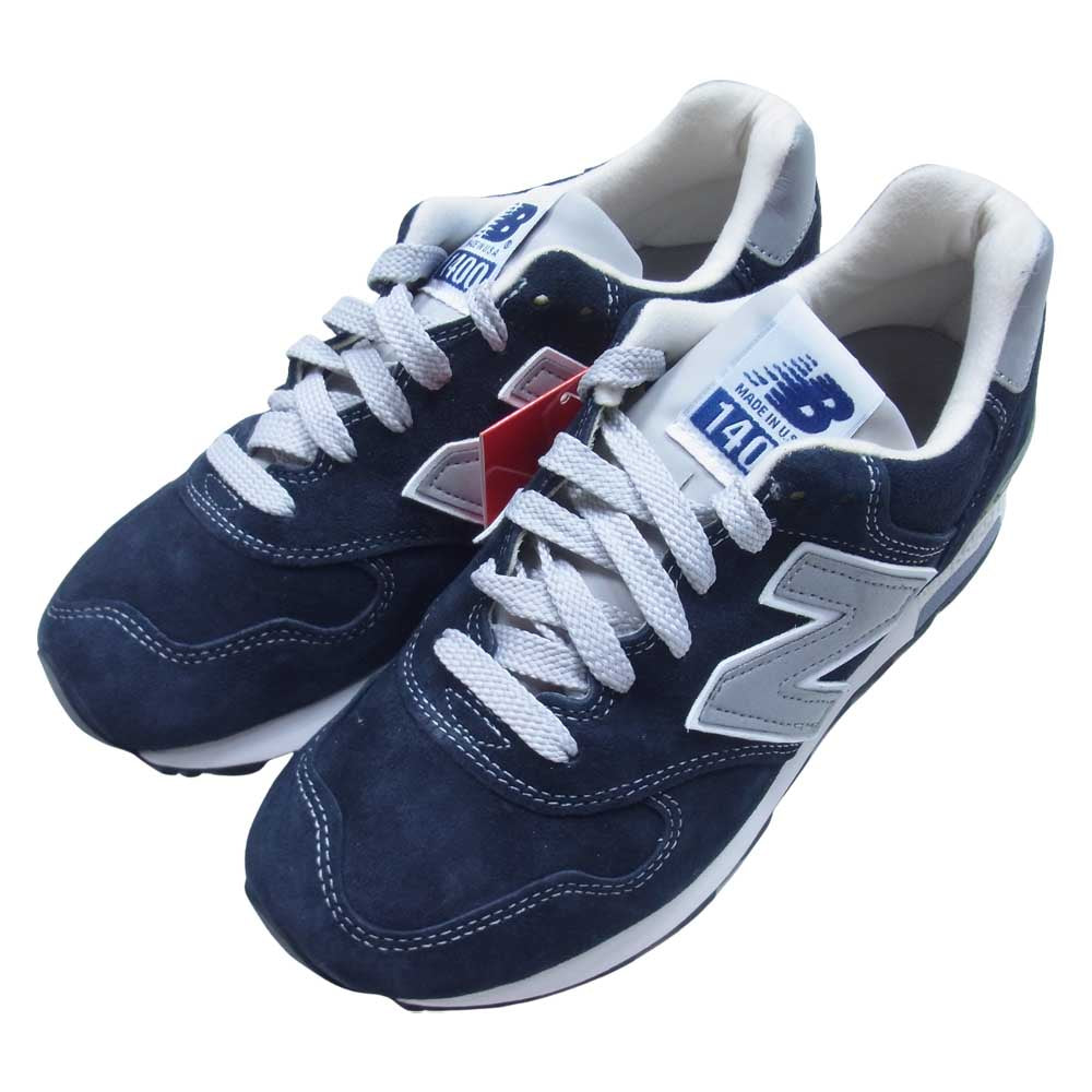 NEW BALANCE ニューバランス USA製 M1400NV Dワイズ スニーカー ネイビー系 US5.5【極上美品】【中古】