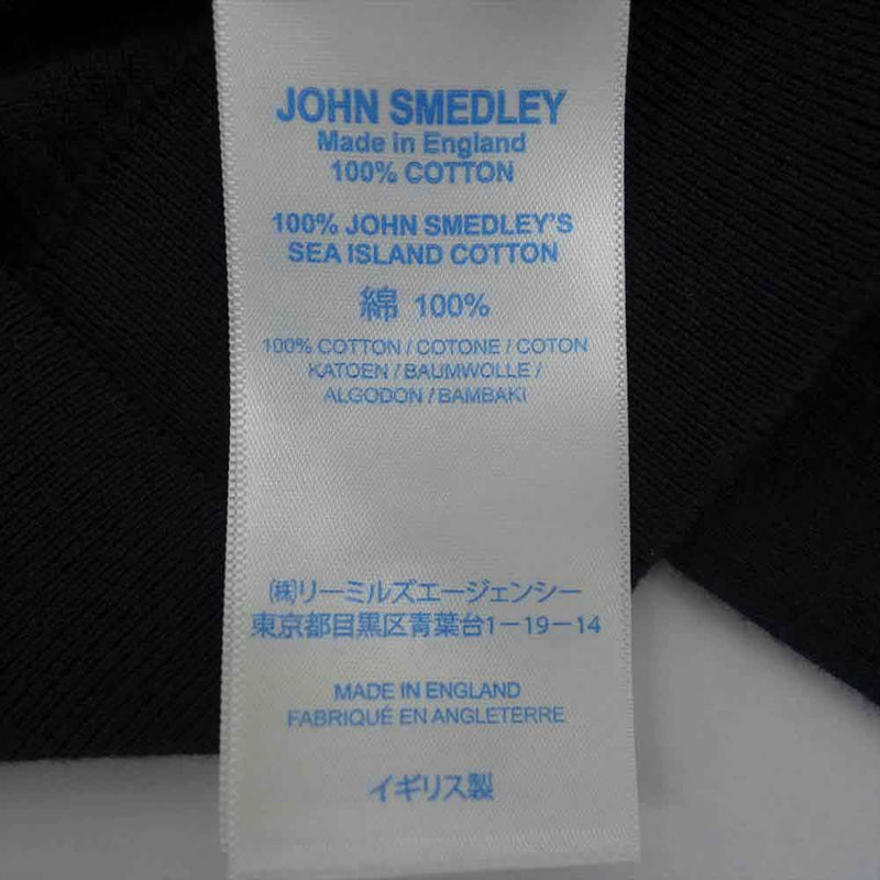 JOHN SMEDLEY ジョンスメドレー FRGMT JS CA-S FRAGMENT DESIGN x SEQUEL Vネック カーディガン ブラック ブラック系 S【新古品】【未使用】【中古】