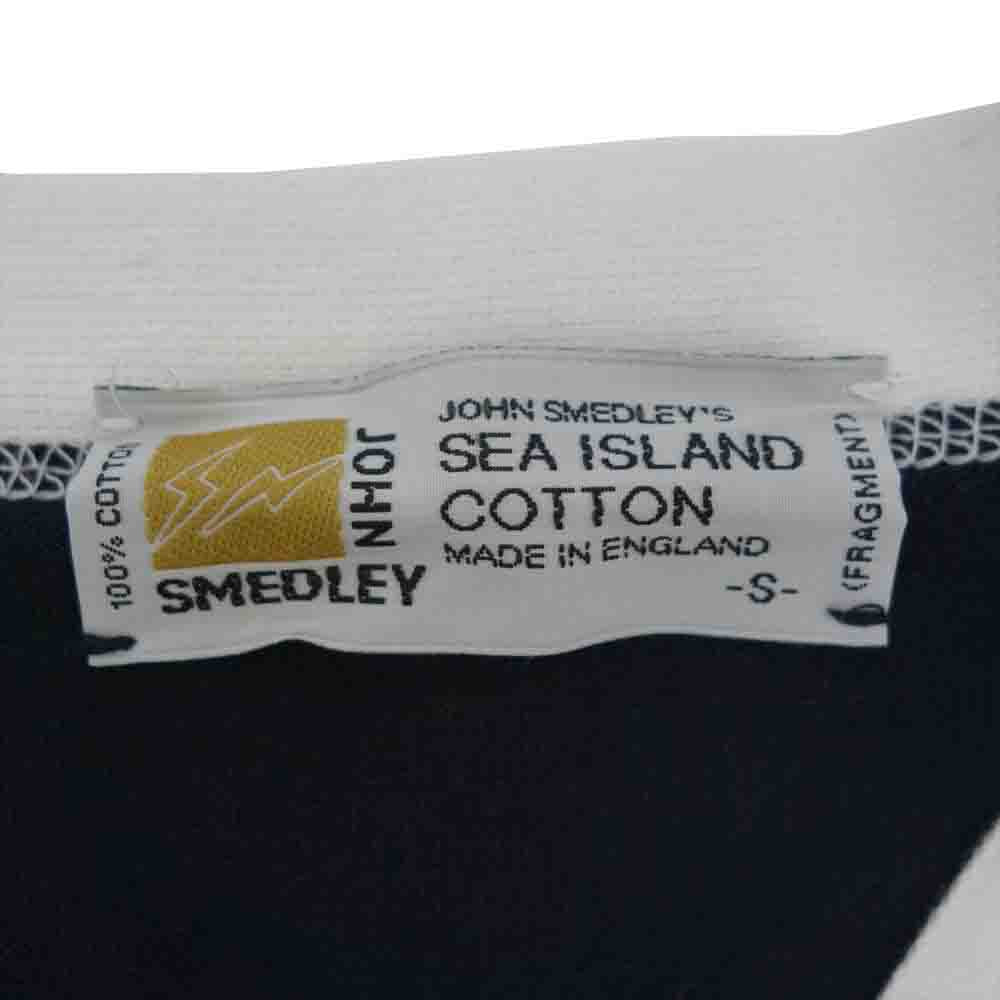 JOHN SMEDLEY ジョンスメドレー FRGMT JS CA-S FRAGMENT DESIGN x SEQUEL Vネック カーディガン ネイビー ネイビー系 S【新古品】【未使用】【中古】
