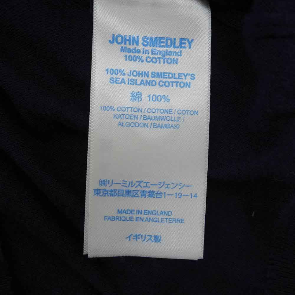 JOHN SMEDLEY ジョンスメドレー FRGMT JS CA-S FRAGMENT DESIGN x SEQUEL Vネック カーディガン ネイビー ネイビー系 S【新古品】【未使用】【中古】