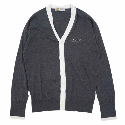 JOHN SMEDLEY ジョンスメドレー FRGMT JS CA-S FRAGMENT DESIGN x SEQUEL Vネック カーディガン グレー グレー系 S【新古品】【未使用】【中古】