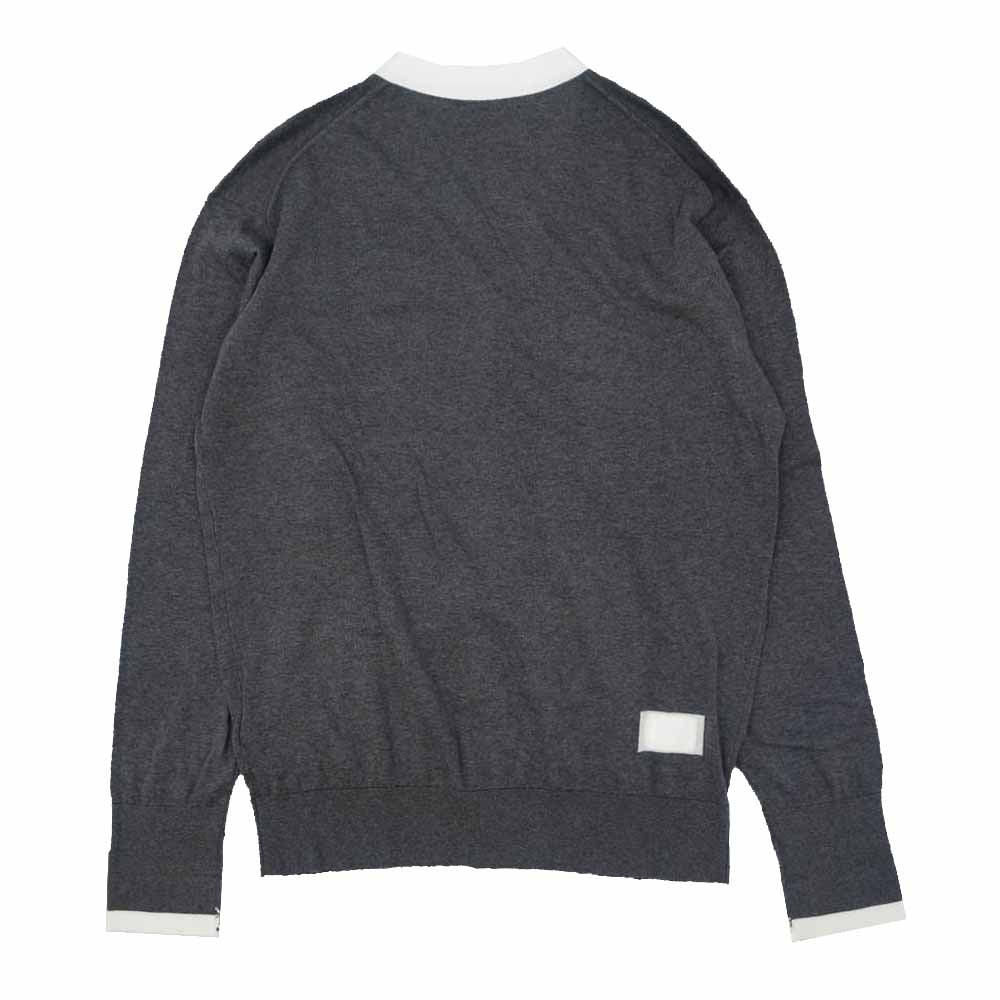 JOHN SMEDLEY ジョンスメドレー FRGMT JS CA-S FRAGMENT DESIGN x SEQUEL Vネック カーディガン グレー グレー系 S【新古品】【未使用】【中古】