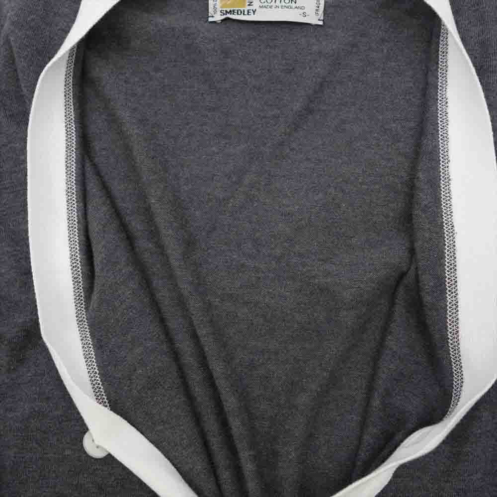 JOHN SMEDLEY ジョンスメドレー FRGMT JS CA-S FRAGMENT DESIGN x SEQUEL Vネック カーディガン グレー グレー系 S【新古品】【未使用】【中古】