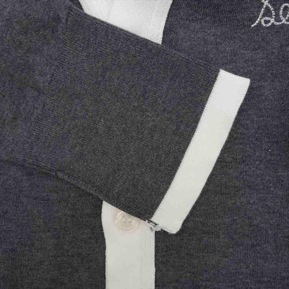 JOHN SMEDLEY ジョンスメドレー FRGMT JS CA-S FRAGMENT DESIGN x SEQUEL Vネック カーディガン グレー グレー系 S【新古品】【未使用】【中古】