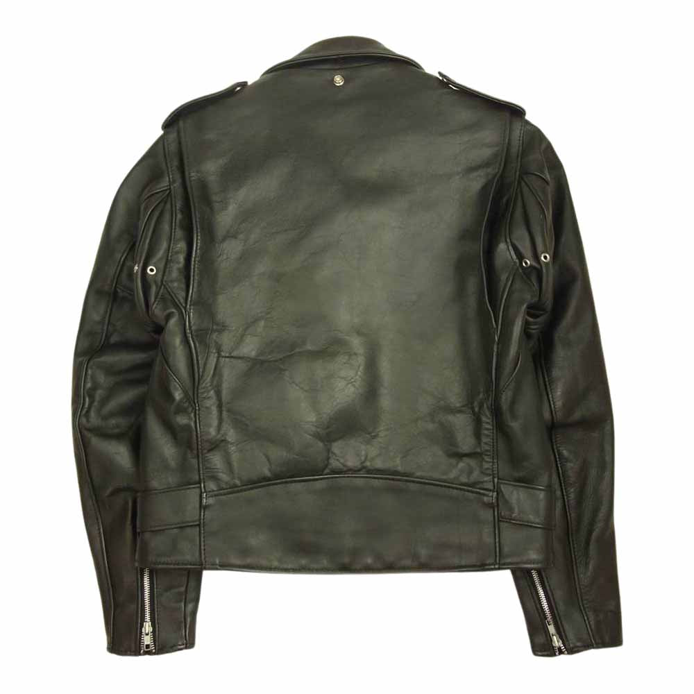 schott ショット PERFECT パーフェクト バイカータグ後期 レザー ダブル ライダース ジャケット ブラック系 38【中古】