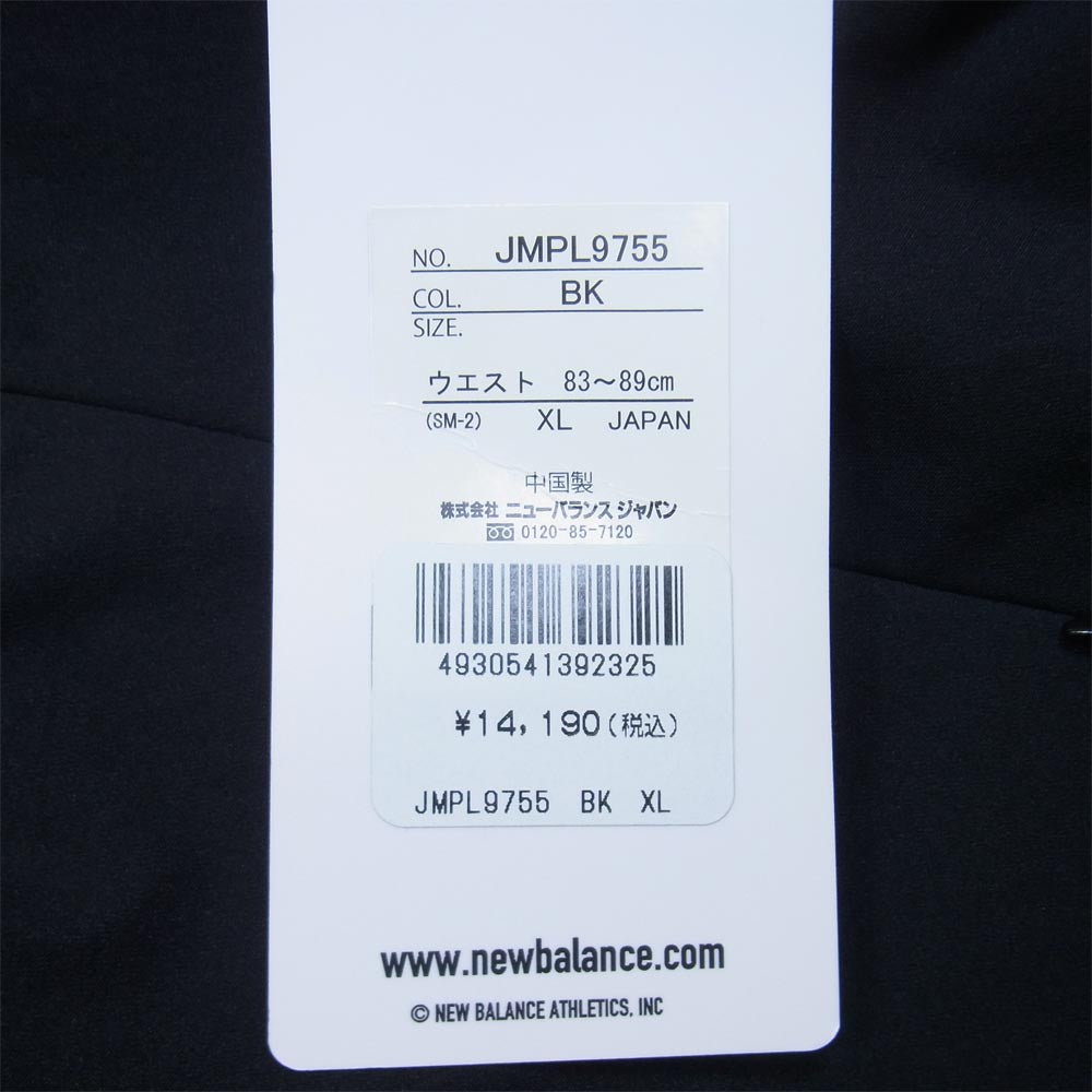 NEW BALANCE ニューバランス WTT102 SKINNY FIT ストレッチ イージー パンツ ブラック系 XL【新古品】【未使用】【中古】