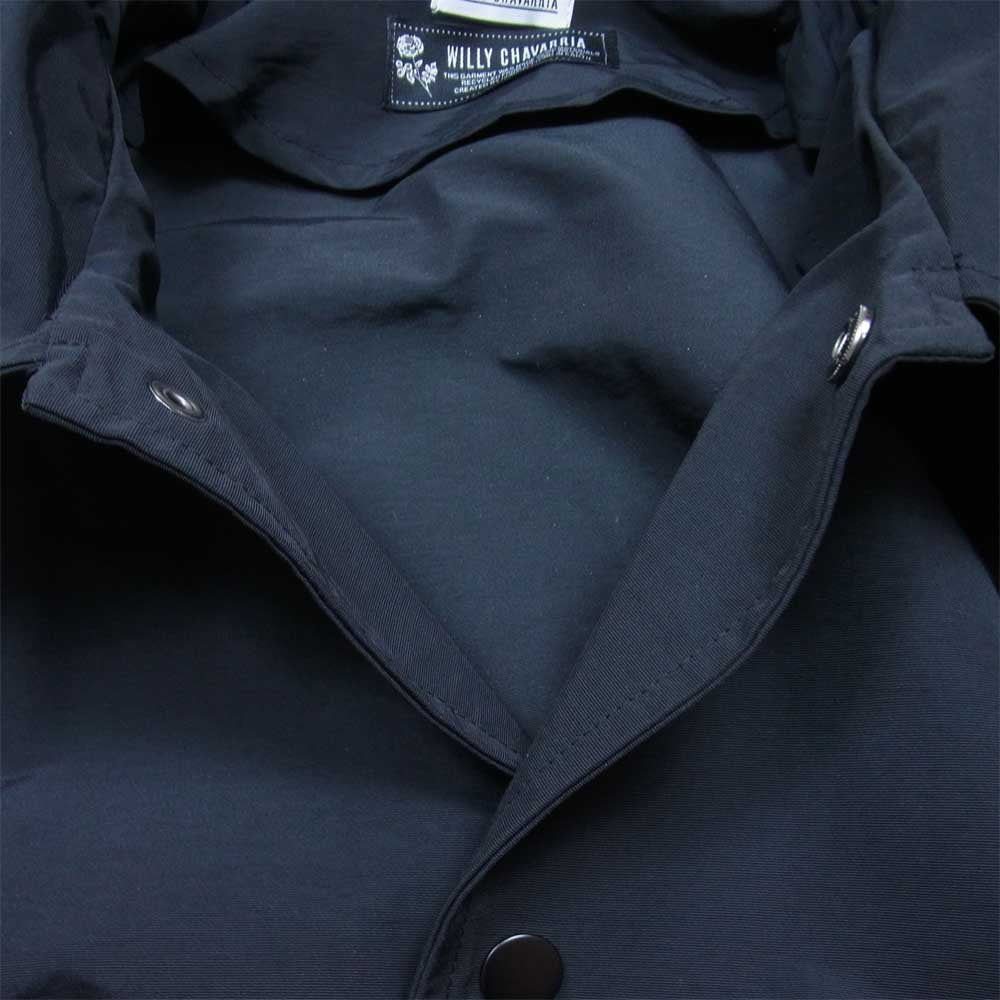 ウィリーチャバリア LONG COACH JACKET ロング コーチ ジャケット ブラック系 XL【美品】【中古】
