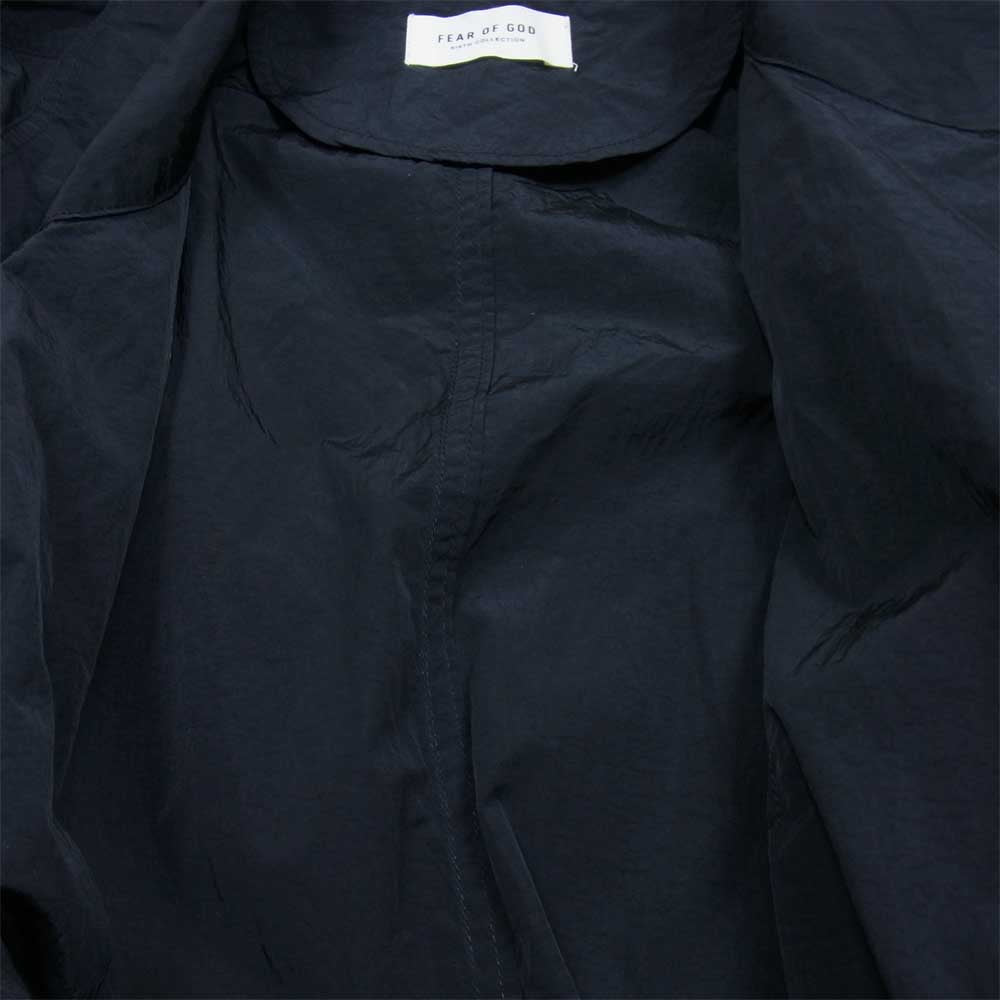 FEAR OF GOD フィアオブゴッド SIXTH COLLECTION NYLON RAIN JACKET ナイロン レインジャケット コート ブラック系 L【美品】【中古】