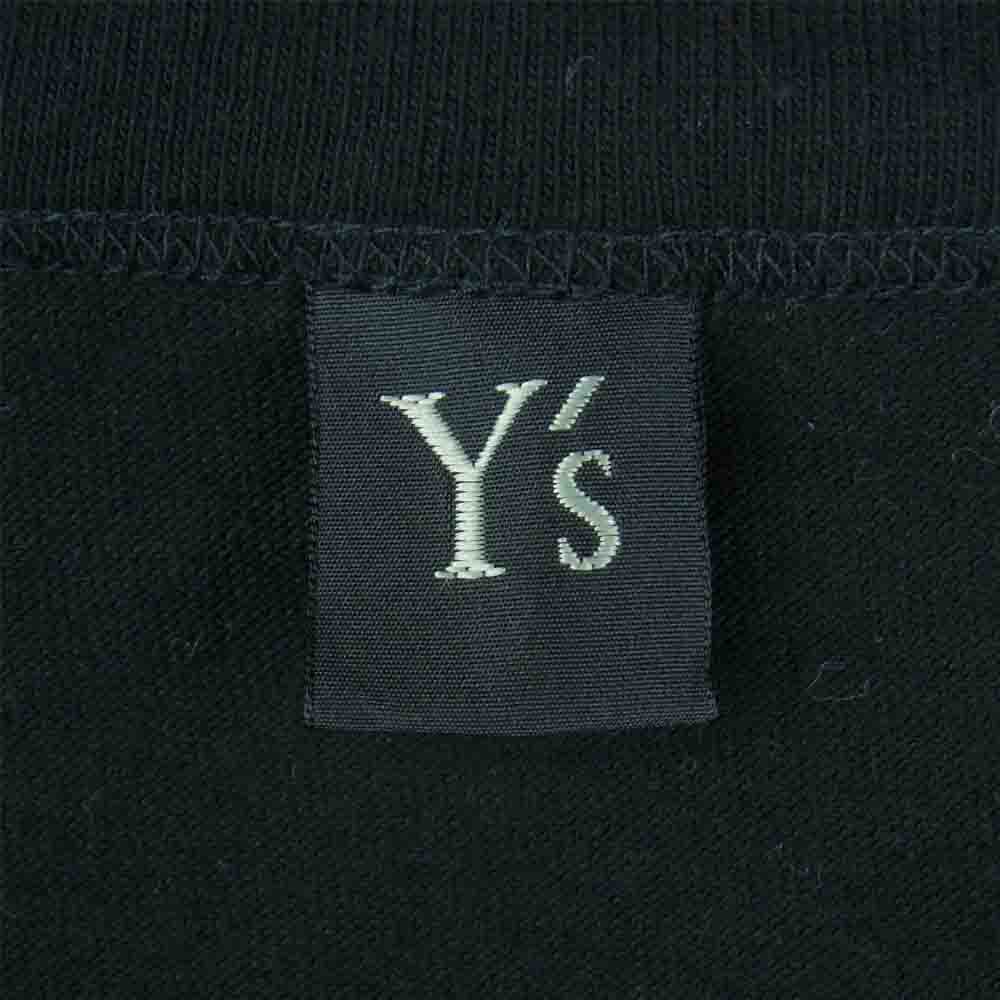Yohji Yamamoto ヨウジヤマモト YD-T99-066 Y's ワイズ 1POINTT LOGO TEE ワンポイント ロゴ 半袖 Tシャツ ブラック系 2【中古】