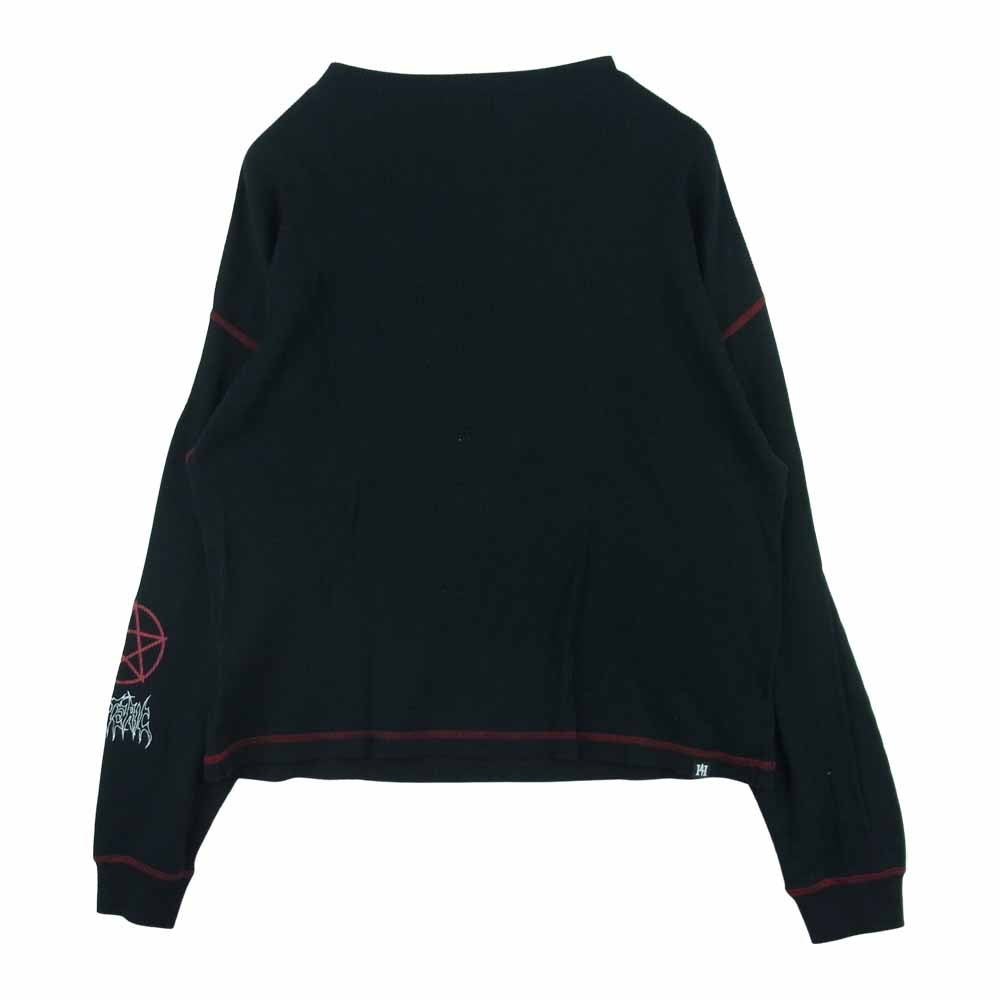 HYSTERIC GLAMOUR ヒステリックグラマー 20AW 01211CS02 PENTAGRAM ペンタグラム サーマル 長袖 カットソー レディース ブラック系 FREE【中古】