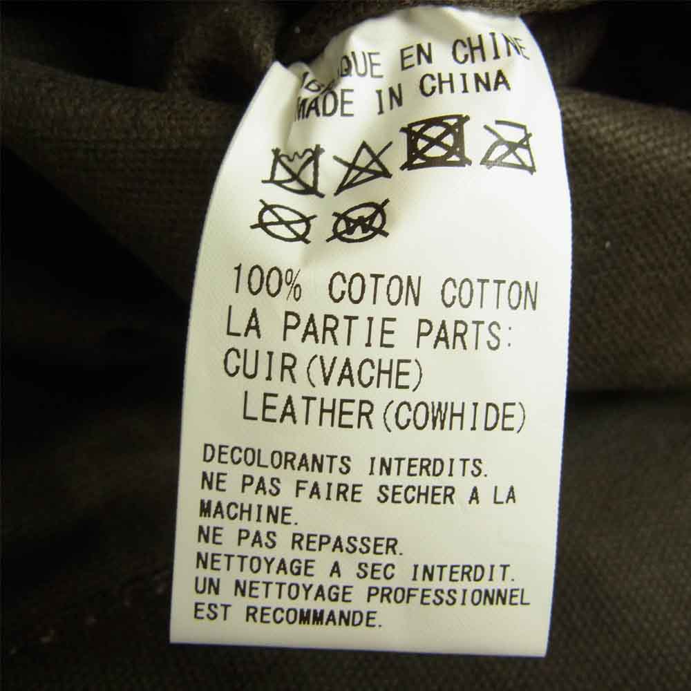 Yohji Yamamoto ヨウジヤマモト Y‘s ワイズ レザー 切替 2WAY ロゴ キャンバス トート バッグ ブラウン系【中古】