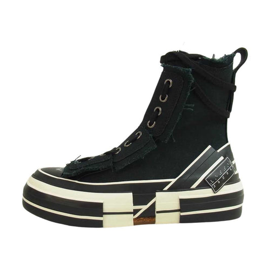 Yohji Yamamoto ヨウジヤマモト YX-E01-090-B Y‘s ワイズ  × xVessel HIGH-CUT SNEAKERS レイヤード ロウ トップ スニーカー ブラック系 24cm【新古品】【未使用】【中古】